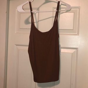 Soft and sexy tank orange/brown